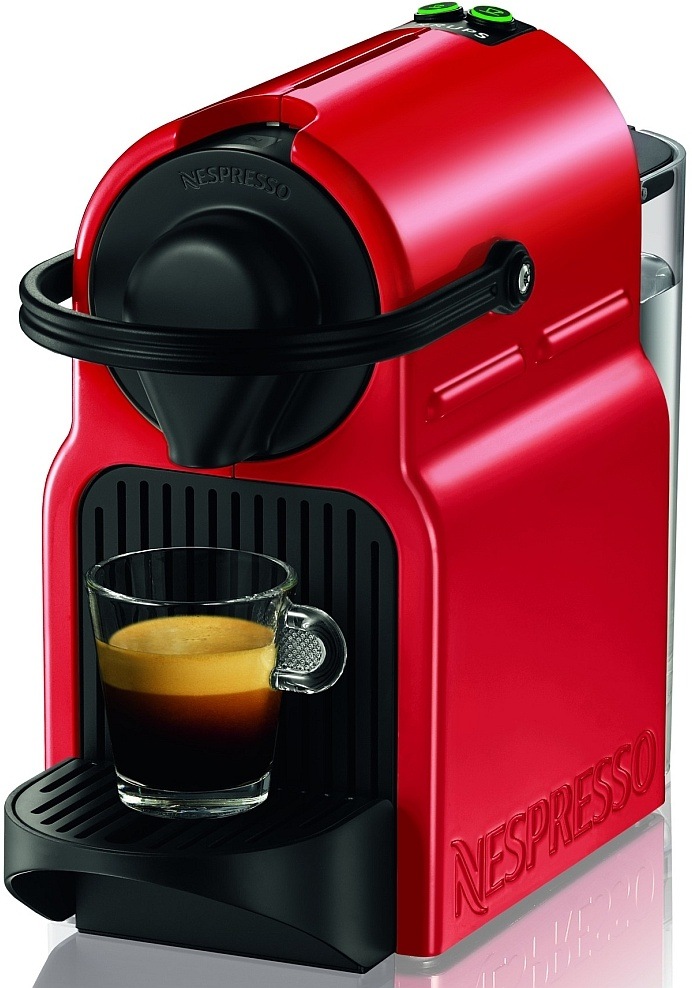 Kapslový kávovar Krups Nespresso Inissia XN1005 červený