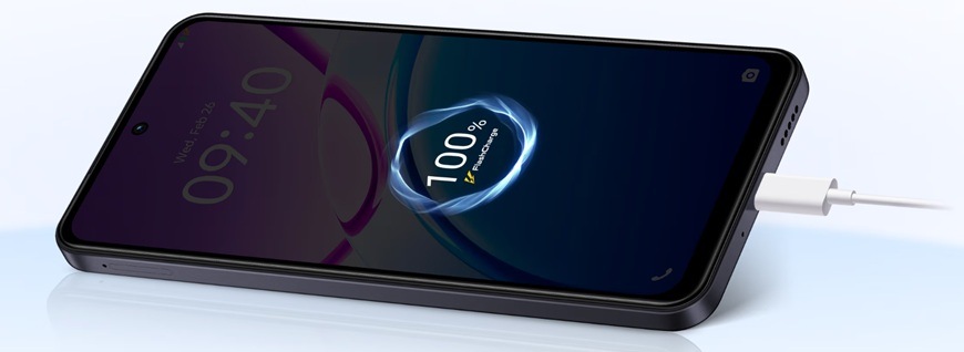 Mobilní telefon vivo Y31 5G 6 GB / 256 GB černý Detail obrázku telefonu.