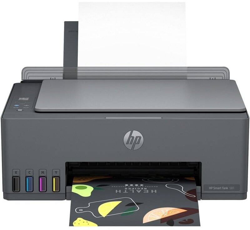 Multifunkční tiskárna HP Smart Tank 581 černá s tankovým systémem.