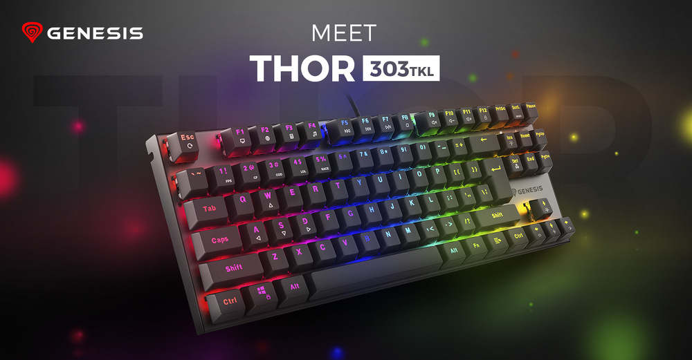 Genesis THOR 303 TKL RGB Outemu Red CZ/SK