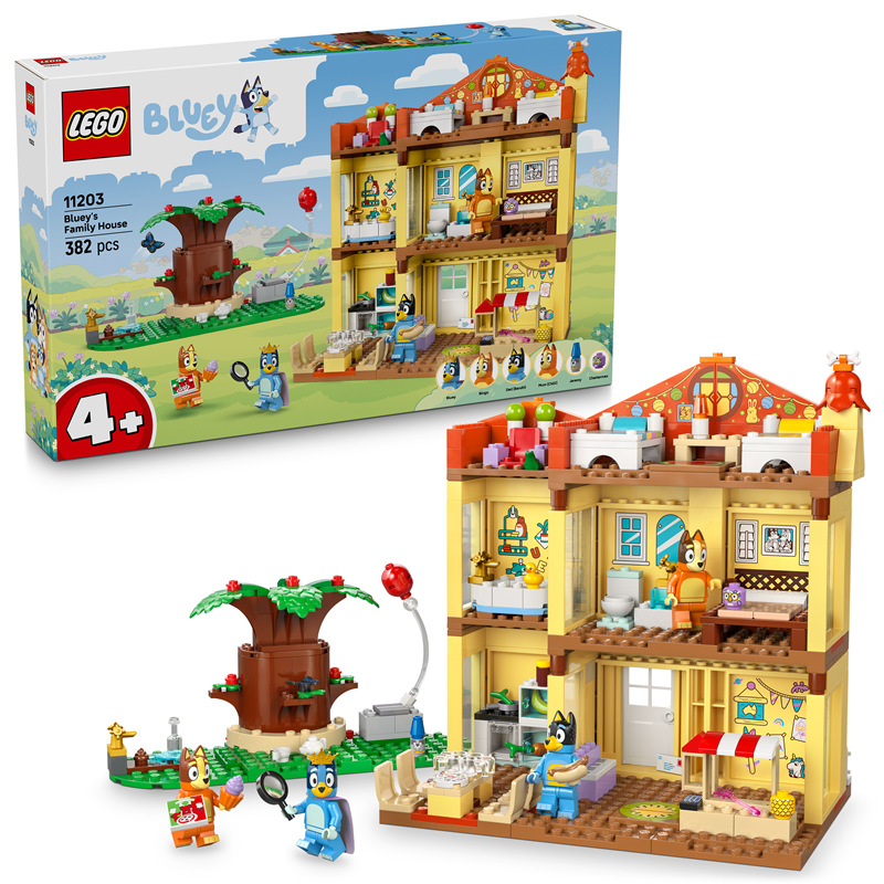 Stavebnice LEGO® Bluey 11203 Bluey a její rodinný dům Stavebnice LEGO® Bluey 11203 Bluey a její rodinný dům