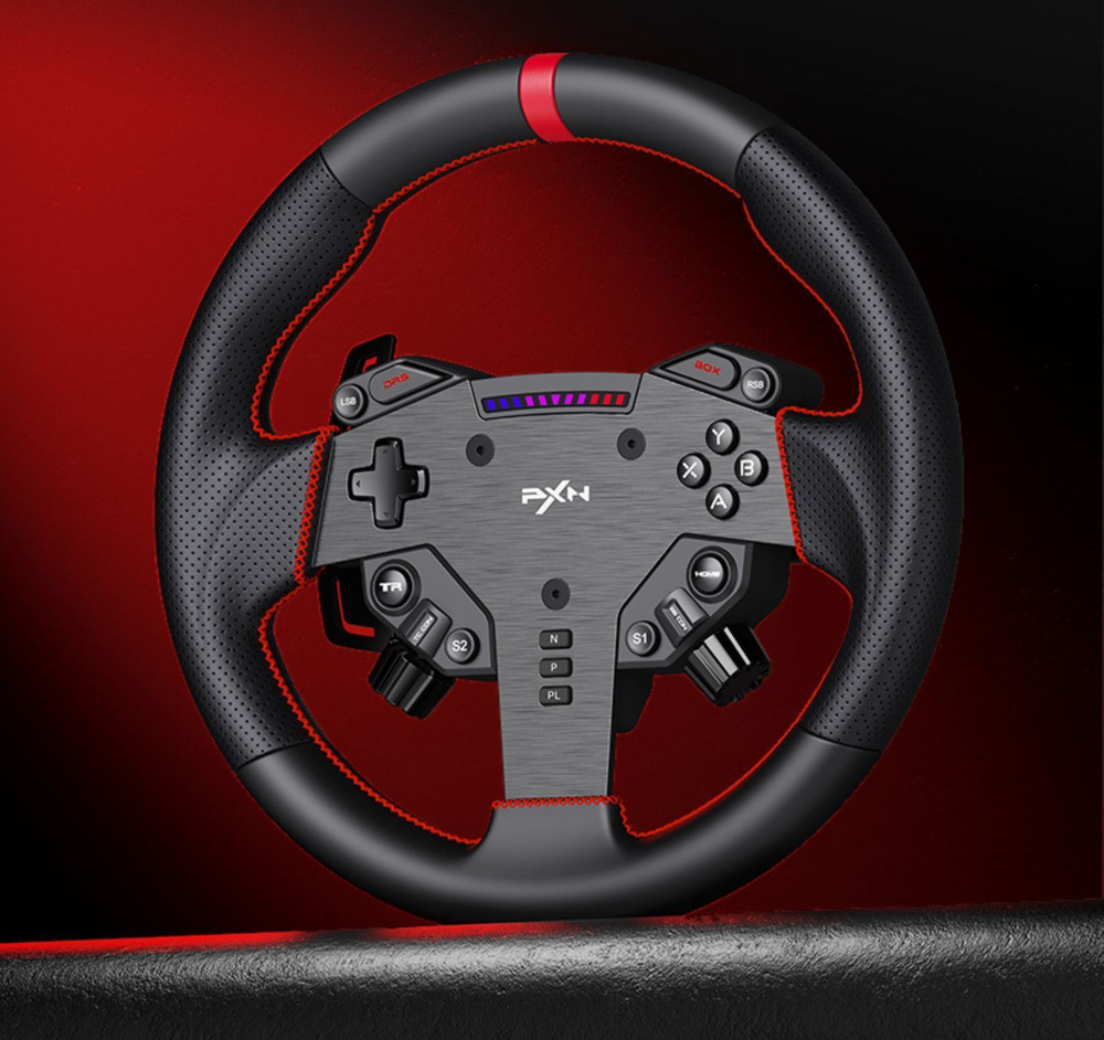 Volant PXN VD6 Bundle, Direct Drive, PC černý PXN VD6 Bundle má v balení volant o průměru 280 mm