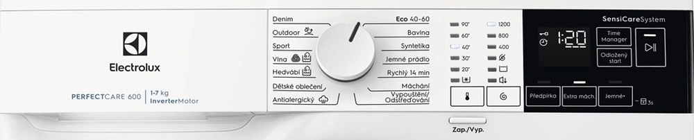 Ovládací panel pračky Electrolux EWS6427BC série 600 SensiCare