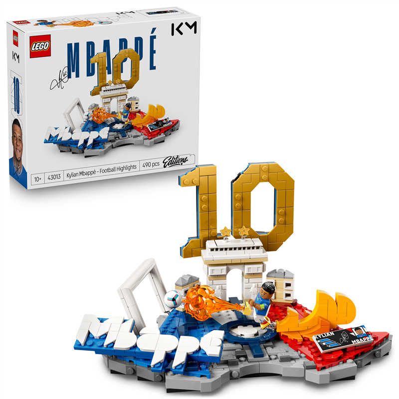 Stavebnice LEGO® Editions 43013 Kylian Mbappé – Hvězdné momenty fotbalu Stavebnice LEGO® Editions 43013 Kylian Mbappé – Hvězdné momenty fotbalu