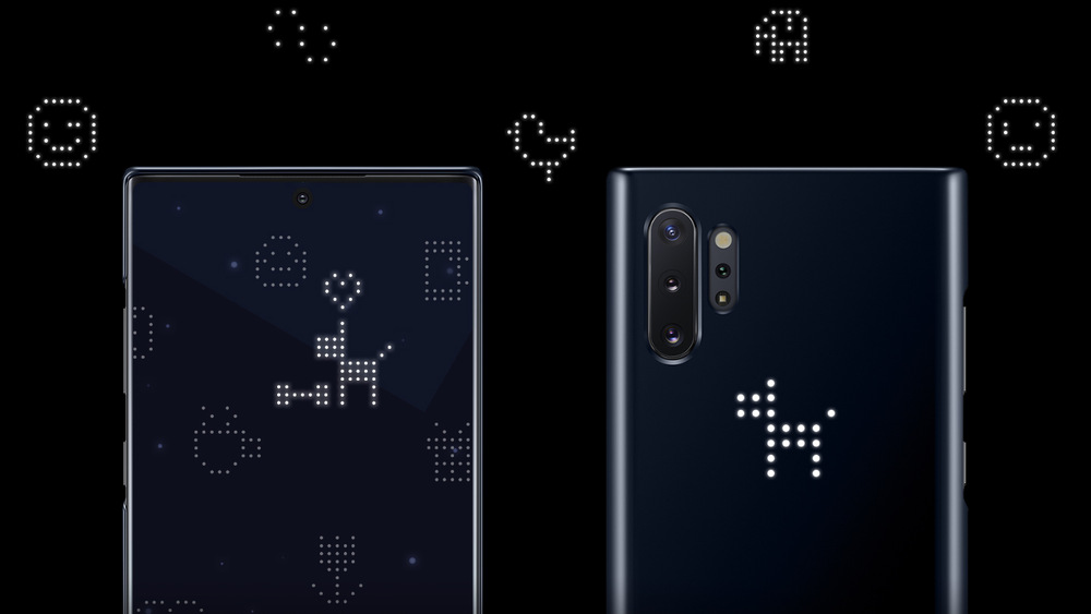 Kryt na mobil Samsung LED Cover na Galaxy Note10+ černý Kryt na mobil Samsung LED Cover na Galaxy Note10+ černý