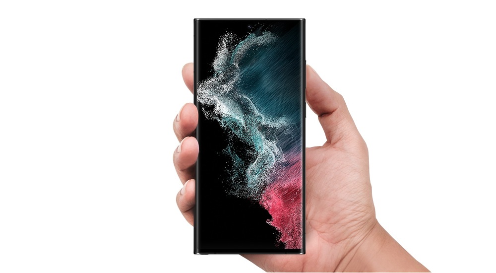Kryt na mobil Samsung Leather Cover na Galaxy S22 Ultra šedý