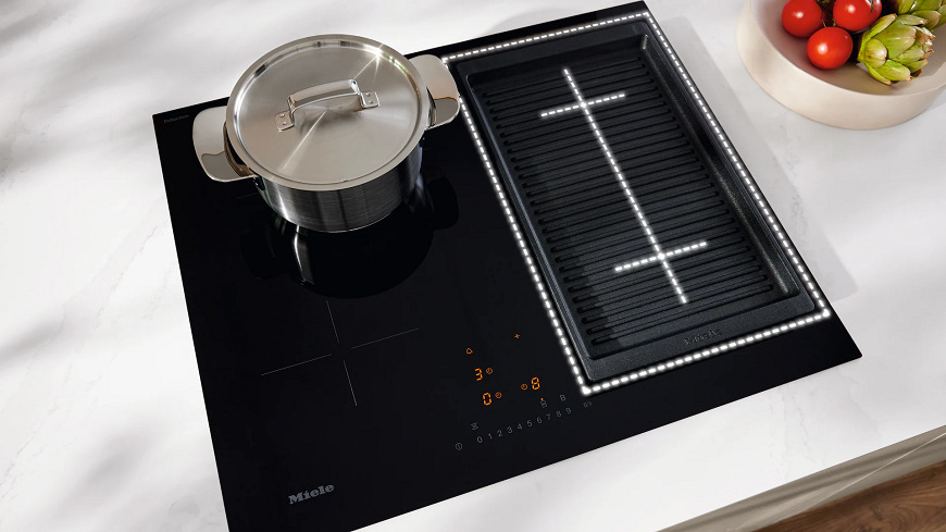 Indukční varná deska Miele KM 7363 FL černá Indukční varná deska Miele KM 7363 FL černá