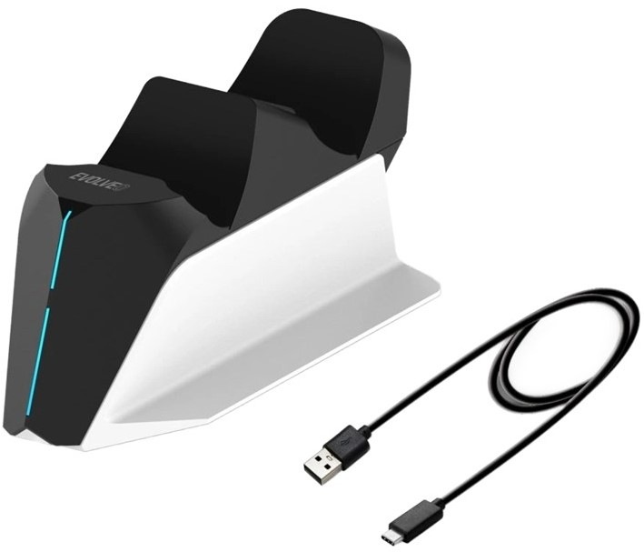 Dokovací stanice Evolveo DockCharge PS5 - bílá