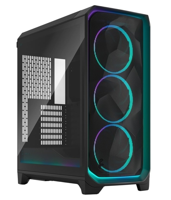 Počítačová skříň FRACTAL DESIGN Meshify 3 Ambience Pro RGB TG, černá barva.