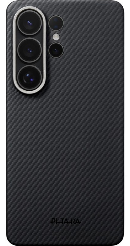 Kryt na mobil Pitaka na Samsung Galaxy S26 Ultra, černá a šedá barva