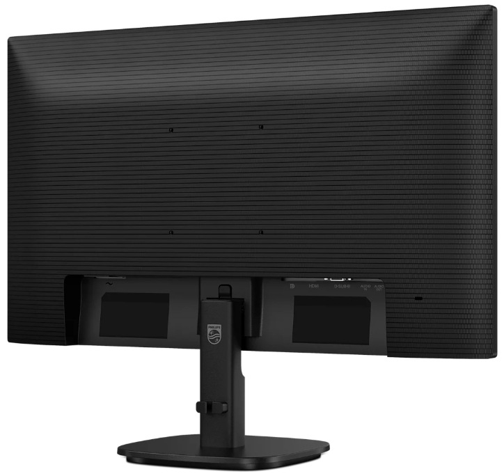 Monitor Philips 24B2N2200 v pohledu zezadu se stojanem a uchycením VESA 100 × 100 mm