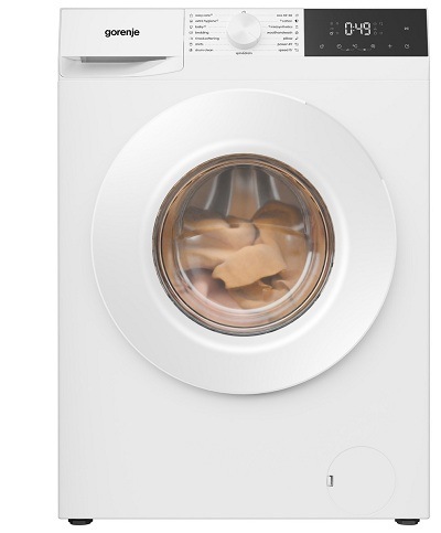 pračka Gorenje W1G2P84A32 s prádlem uvnitř