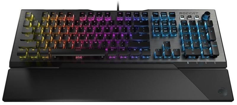 Klávesnice Roccat Vulcan 120 AIMO, Titan Switch Tactile, RGB,US černá/stříbrná