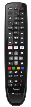 Dálkový ovladač Meliconi Gumbody Personal 4+ pro Philips černý