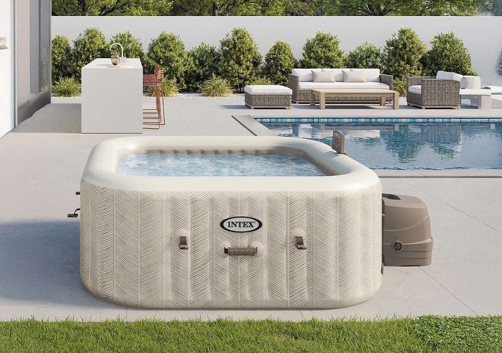 Vířivka Intex Pure Spa Chevron Deluxe 6 28472NP béžová Vířivka Intex Pure Spa Chevron Deluxe 6 28472NP béžová