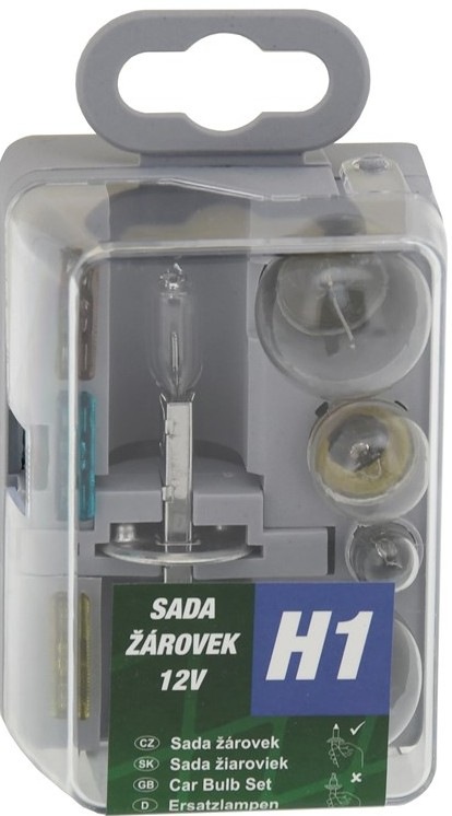 Žárovky Compass servisní box univerzální H1 GREEN v praktickém plastovém boxu