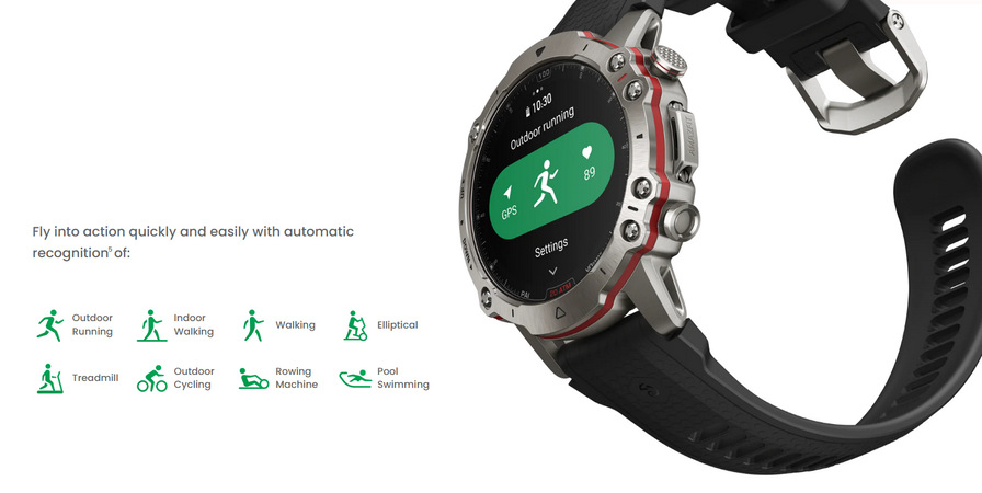 Chytré hodinky Amazfit Falcon černé