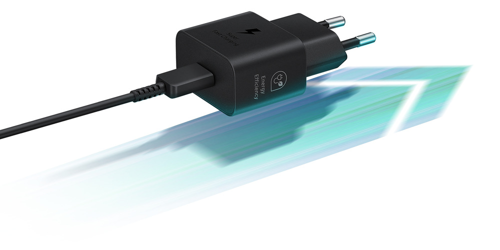 Nabíječka do sítě Samsung EP-T2510, USB-C, 25W + USB-C kabel 1m černá Nabíječka do sítě Samsung EP-T2510, USB-C, 25W + USB-C kabel 1m černá