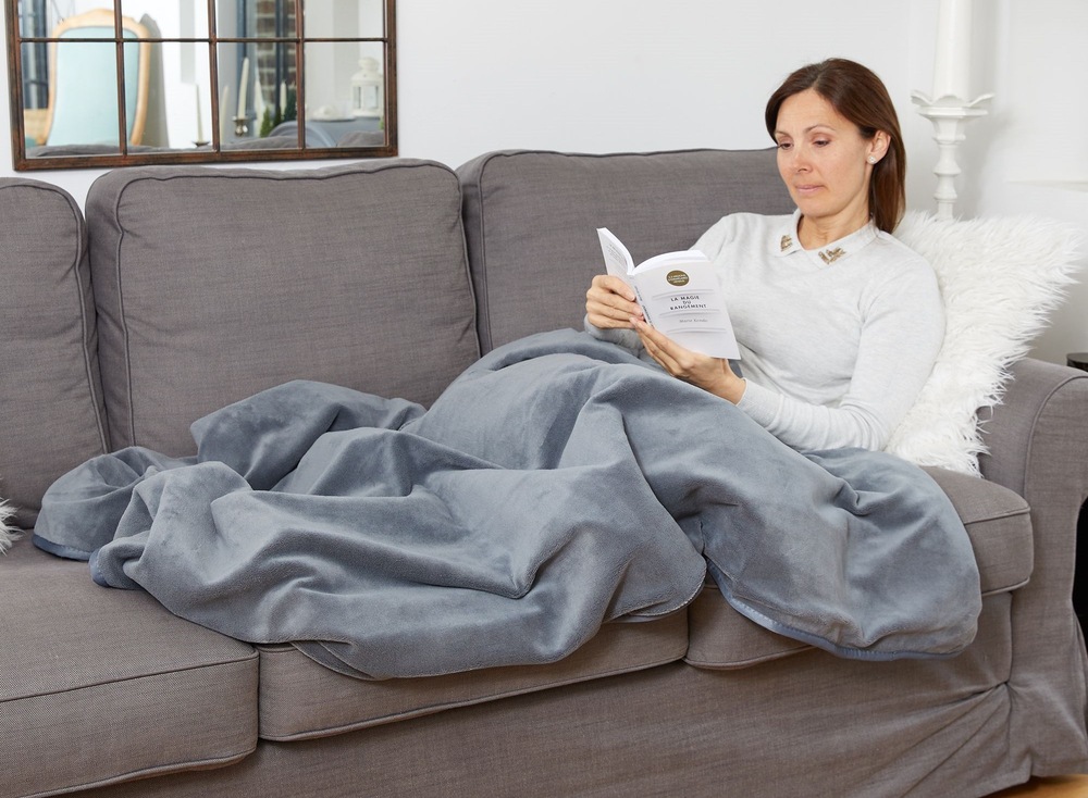 Vyhřívací deka Lanaform Heating Overblanket šedá Vyhřívací deka Lanaform Heating Overblanket šedá