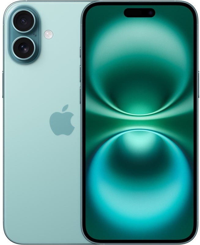 Mobilní telefon Apple iPhone 16 Plus 128 GB modrozelený