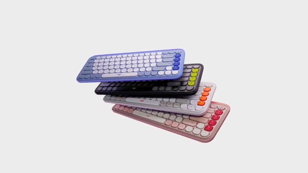 Klávesnice Logitech POP ICON, US layout fialová Klávesnice Logitech POP ICON, US layout fialová