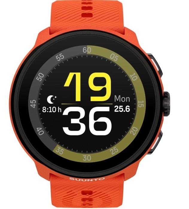 Chytré hodinky Suunto Run se silikonovým páskem oranžové