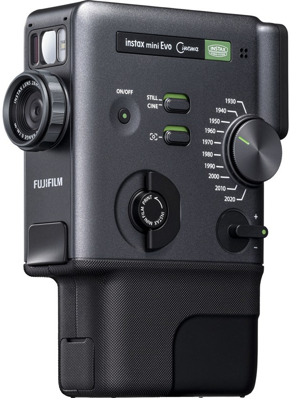 Hybridní instantní kamera Fujifilm Instax mini EVO Cinema, černá barva