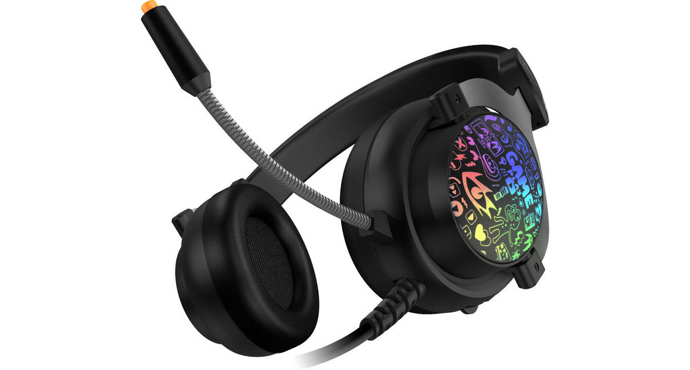 Headset Connect IT Doodle RGB černý