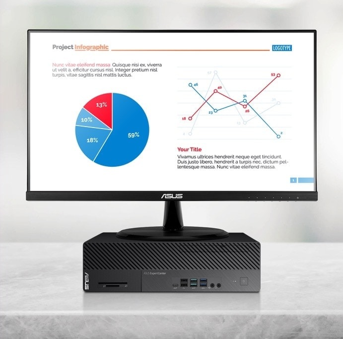 Stolní počítač Asus ExpertCenter D7 SFF černý Stolní počítač Asus ExpertCenter D7 SFF černý