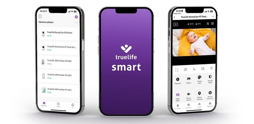 Dětská elektronická chůva TrueLife NannyCam R7 Dual Smart bílá/zelená Dětská elektronická chůva TrueLife NannyCam R7 Dual Smart bílá/zelená