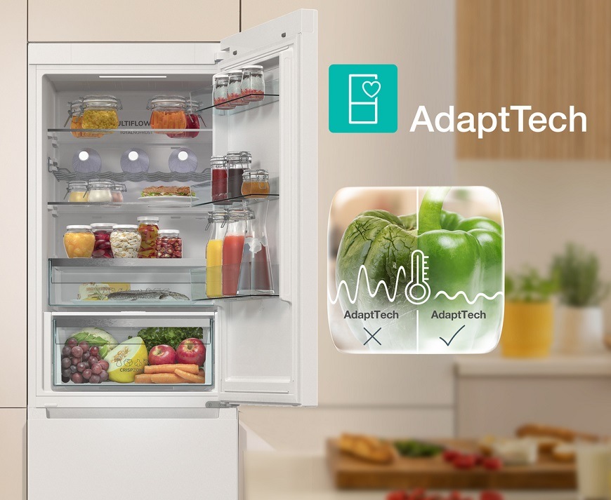Chladnička s mrazničkou Gorenje G600 NRK61C61X4WFE nerez Gorenje chladnička NRK61C61X4WFE, nerez, AdaptTech