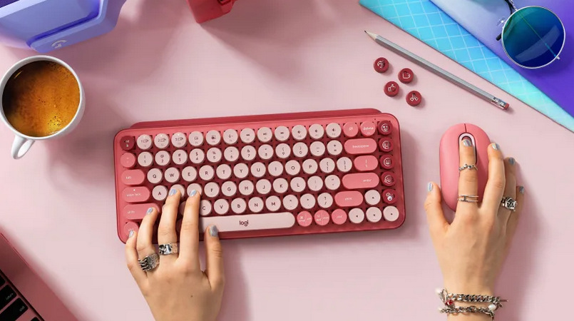 Klávesnice Logitech POP Keys US - heartbreaker