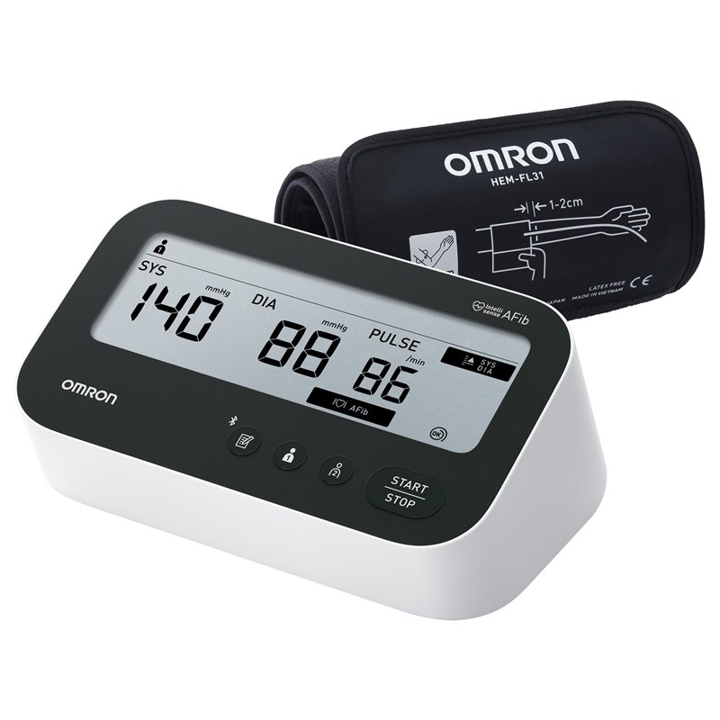 Tlakoměr OMRON M4 Connect Smart pro domácí měření tlaku.