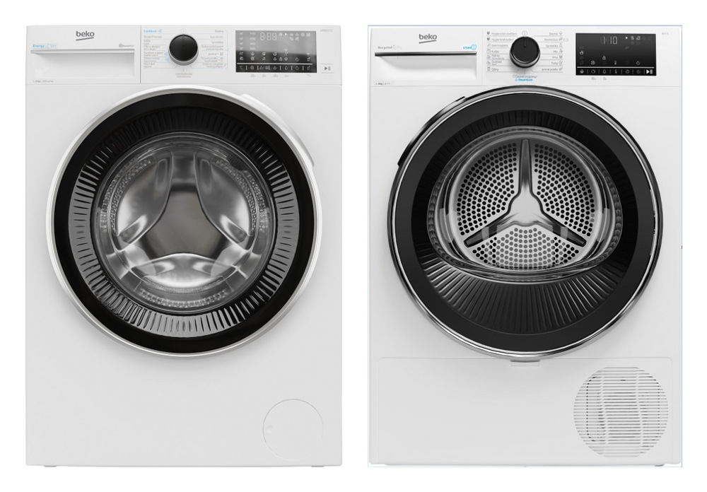 Set BEKO pračka B5WFU68418WBG + sušička DPY8506GXB2