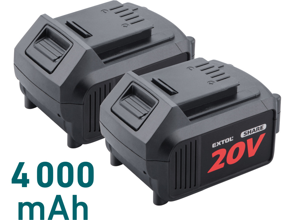 Dvě baterie má řetězová pila EXTOL Industrial 8791920