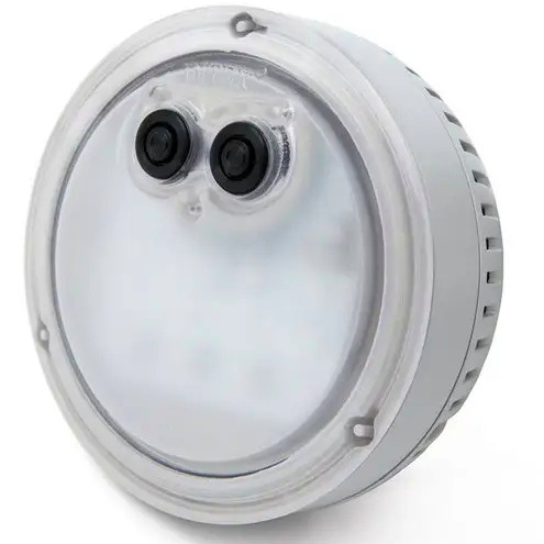 Detail barevného podvodního LED osvětlení pro vířivky Intex PureSPA