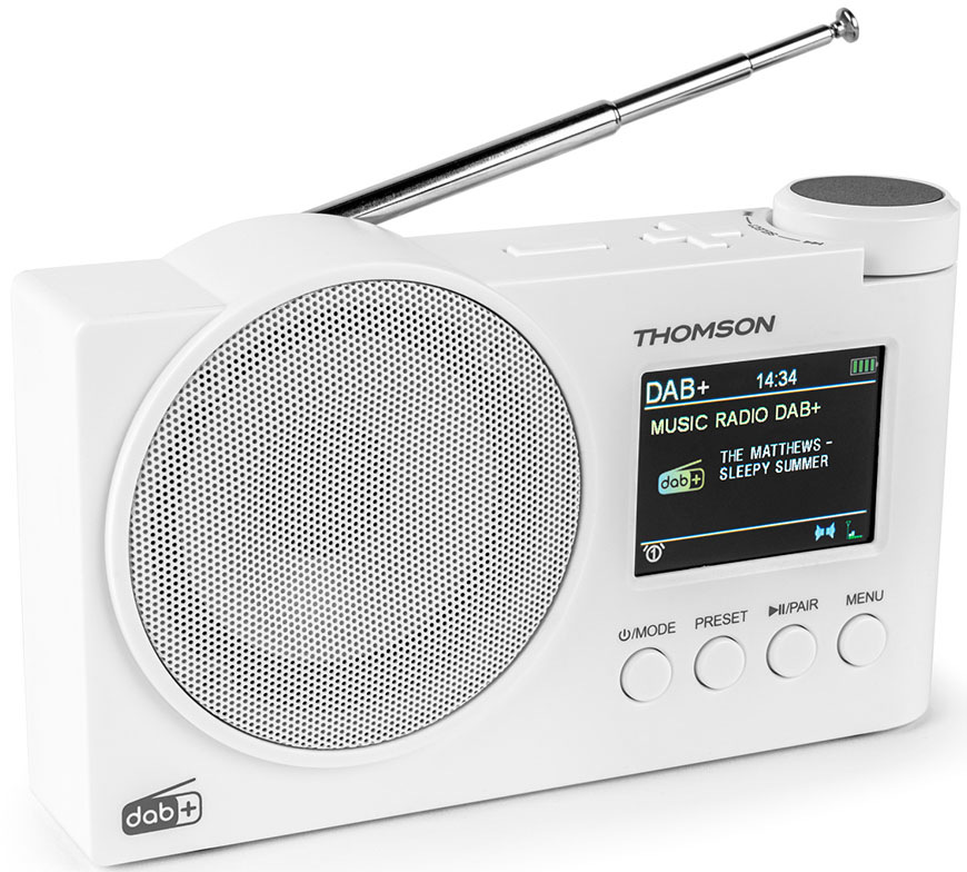 Radiopřijímač s DAB+ Thomson RT400DABBTWH bílý Radiopřijímač DAB+ Thomson RT400DABBTWH, bílý