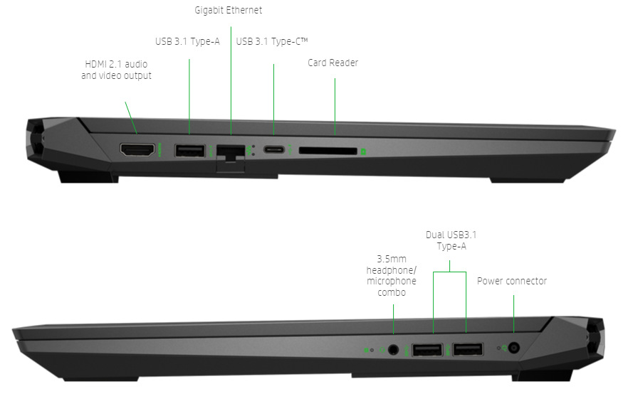Notebook HP Gaming 15-cx0035nc černý