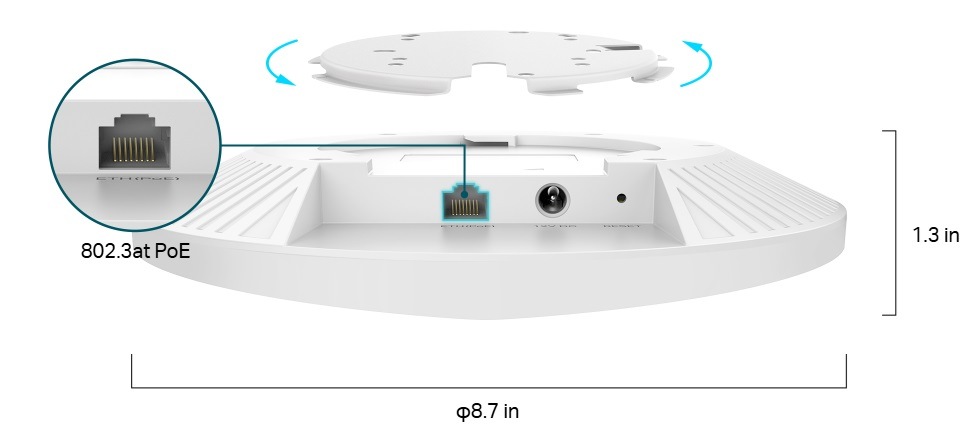 Přístupový bod (AP) TP-Link Festa F76, Wi-Fi 7 BE9300 bílý