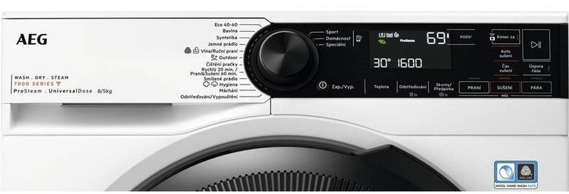 Pračka se sušičkou AEG ProSteam® 7000 LWR73864OC bílá Pračka se sušičkou AEG ProSteam® 7000 LWR73864OC bílá