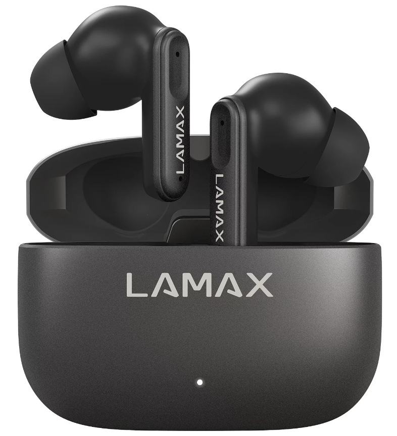 Sluchátka LAMAX SteelClips1, ANC černá