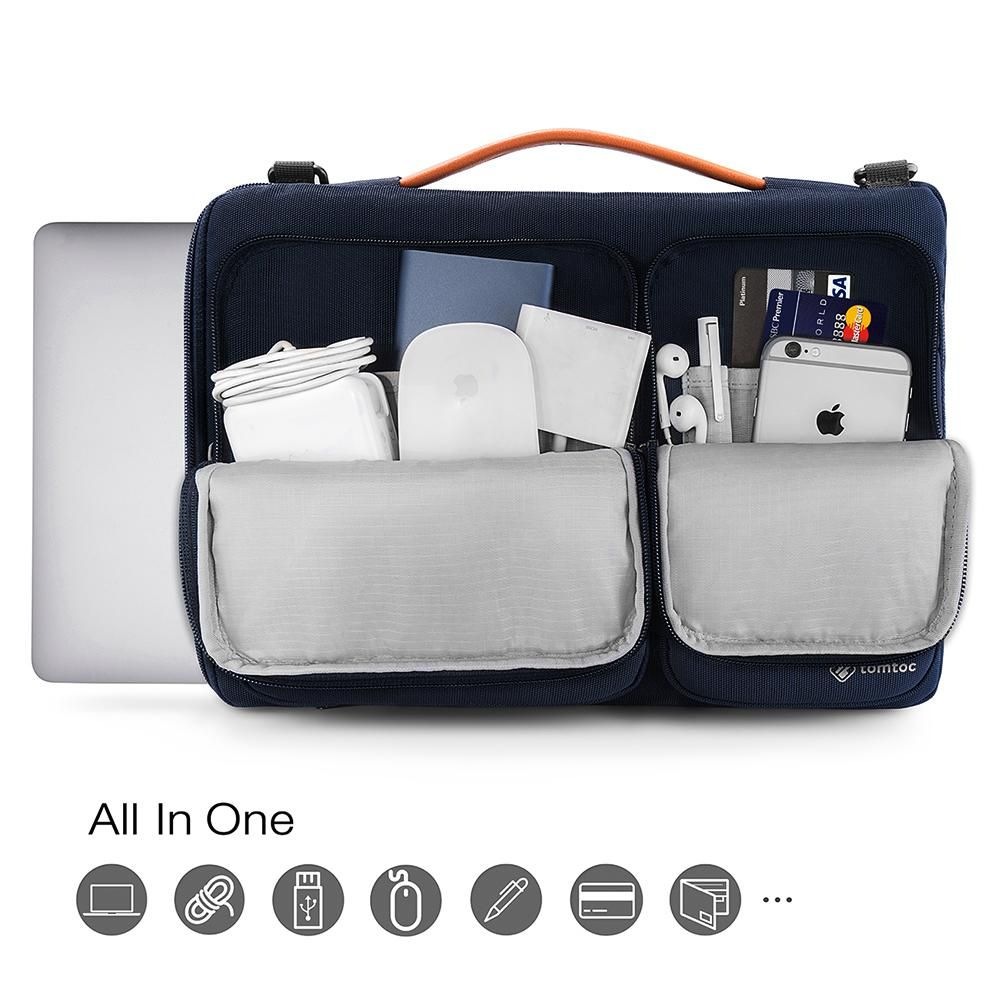 Brašna na notebook tomtoc Messenger na 16" MacBook Pro 2019 modrá Brašna na notebook tomtoc Messenger na 16" MacBook Pro 2019 modrá