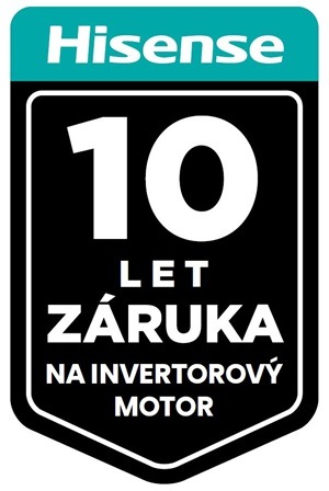 Pořiďte si pračku se sušičkou Hisense WD3S8043BB3 a získáte 10letou prodlouženou záruku na invertorový motor.