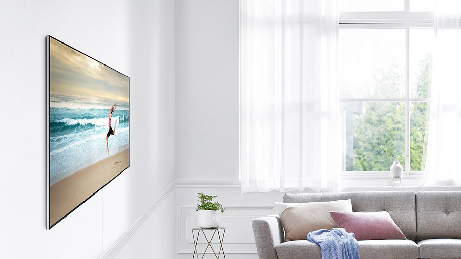 Televize Samsung QE55Q7F stříbrná