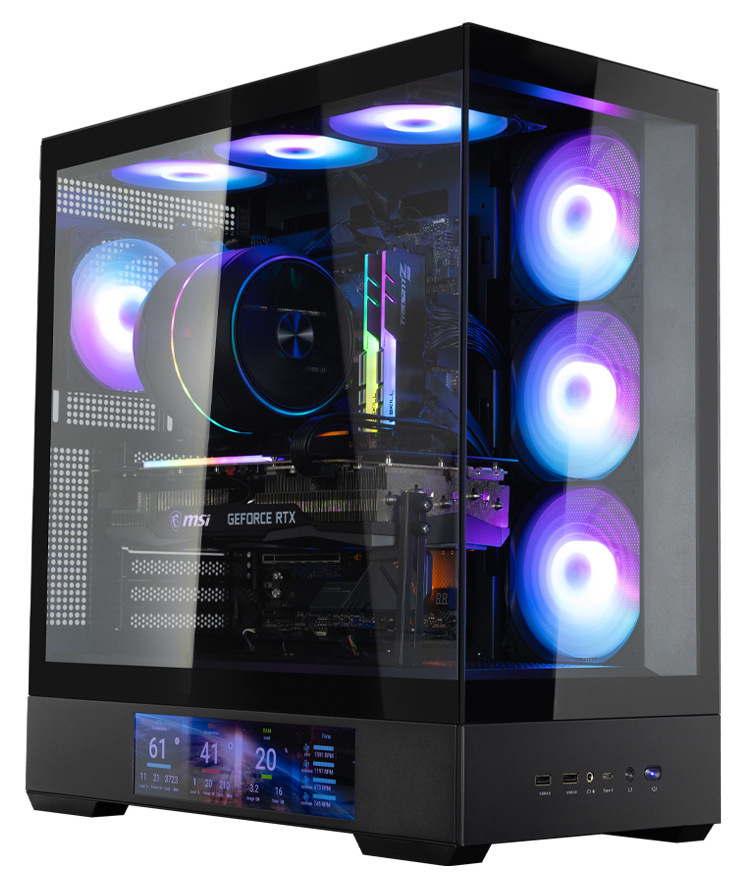 Detail Case Zalman P40 DS z boční strany