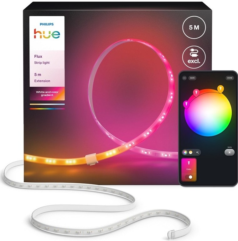 LED pásek Philips Hue Flux strip, light extension o délce 5 m