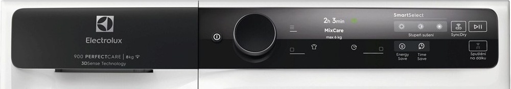 Sušička prádla Electrolux PerfectCare 900 EW9D787KC1C bílá Ovládací pane sušičky Electrolux EW9D787KC1C řady 900 PerfectCare