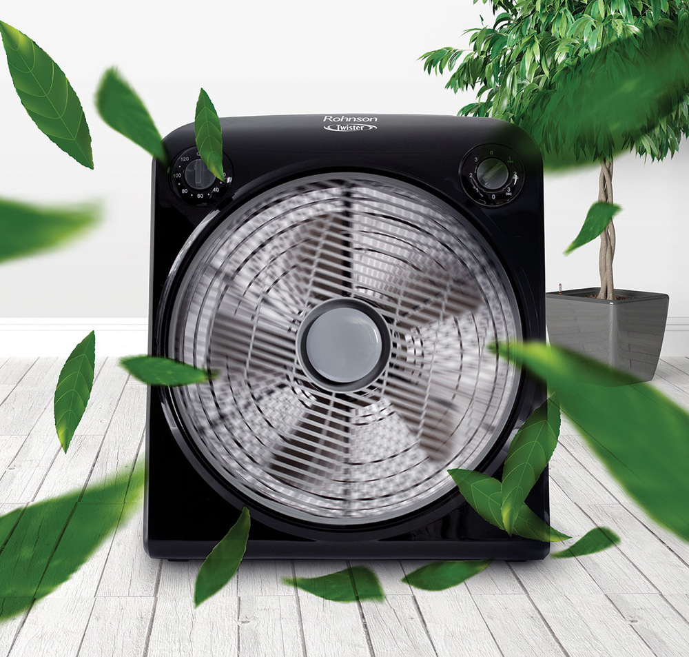 Ventilátor podlahový Rohnson R-8200 Twister černý Ventilátor podlahový Rohnson R-8200 Twister černý
