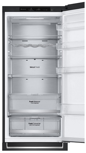Chladnička s mrazničkou LG GBB92MCB1P černá metal_fresh_lg