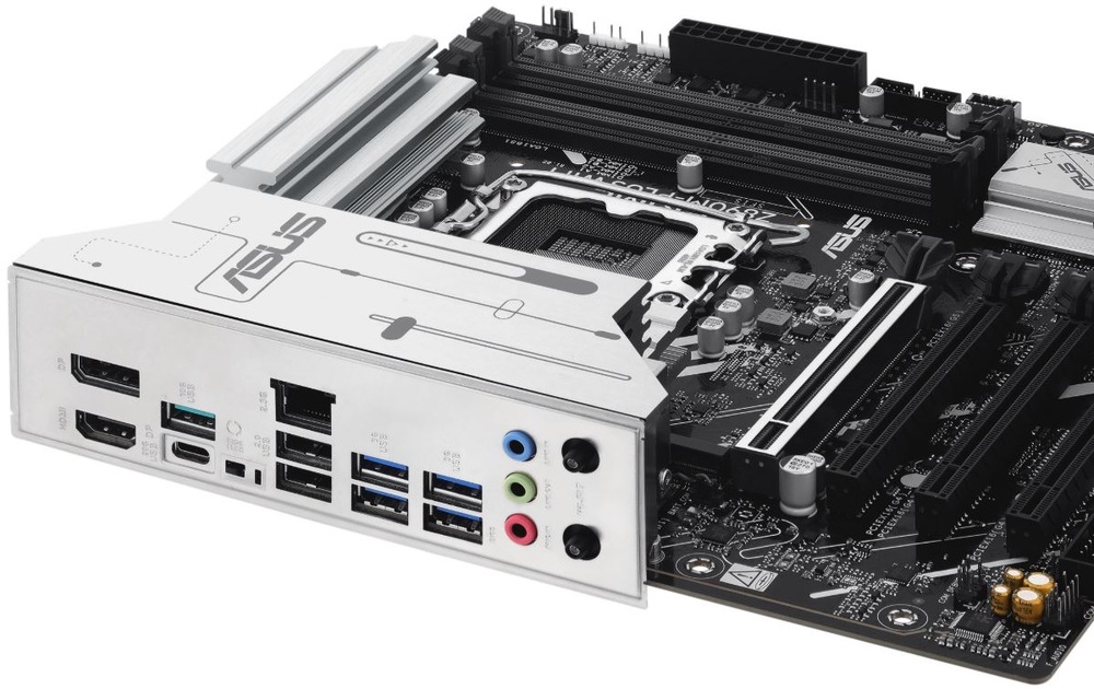 Základní deska ASUS PRIME Z890M-PLUS WIFI detail v zadní části